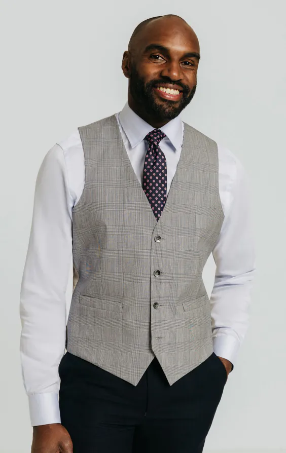 Heirloom Heritage Gray Check Vest