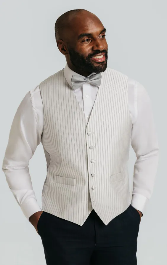 Heirloom Silver Stripe Vest Heirloom Silver Stripe Vest