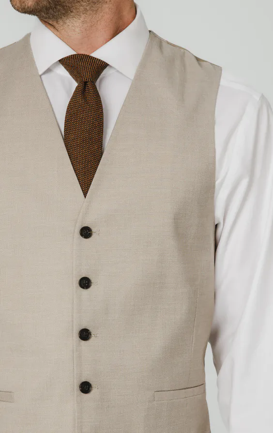 Stone Sharkskin Classic Fit Vest - photo 1