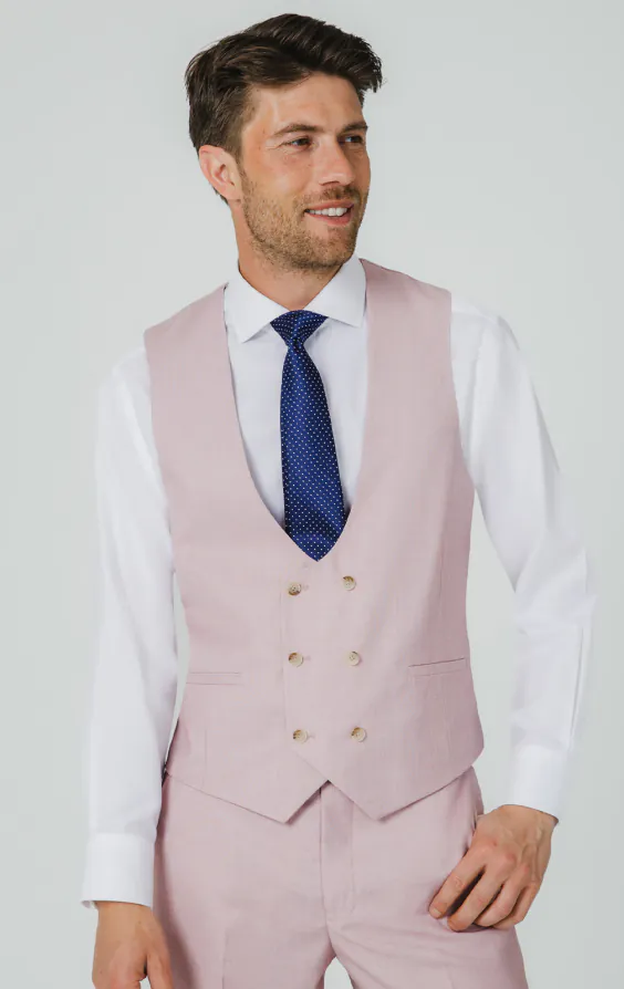 Rose Pink Sharkskin Vest Rose Pink Sharkskin Vest
