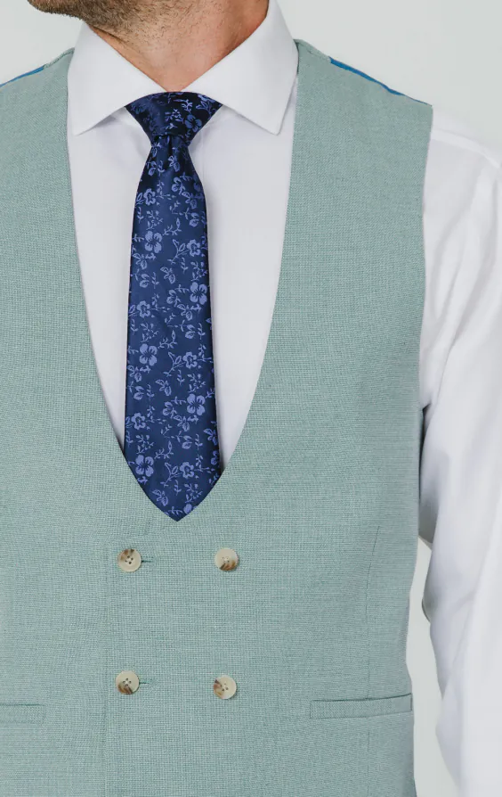 Mint Green Hopsack Vest - photo 1 Mint Green Hopsack Vest - photo 1