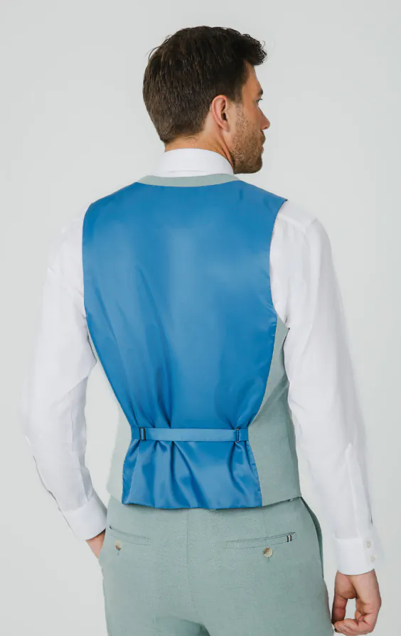 Mint Green Hopsack Vest - photo 2 Mint Green Hopsack Vest - photo 2