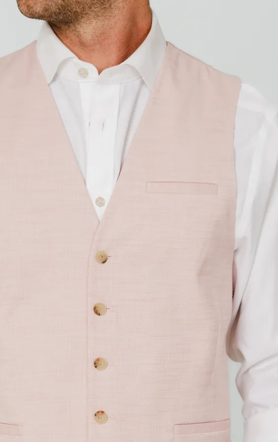 Light Pink Textured Weave Vest - photo 1 Light Pink Textured Weave Vest - photo 1