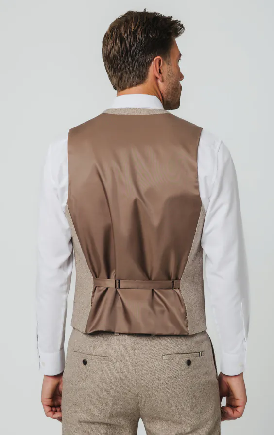 Camel Twill Tweed Vest - photo 2 Camel Twill Tweed Vest - photo 2
