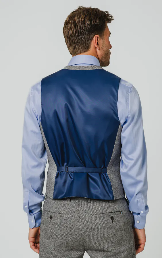 Gray Twill Tweed Suit Vest - photo 2 Gray Twill Tweed Suit Vest - photo 2