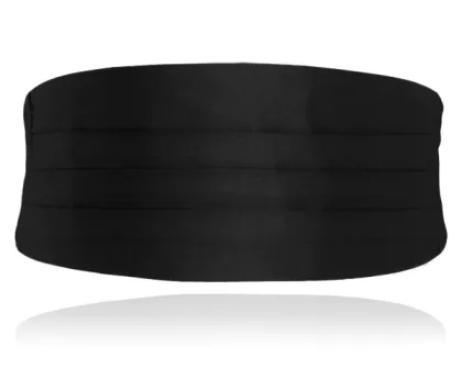 Boys Black Silk Cummerbund