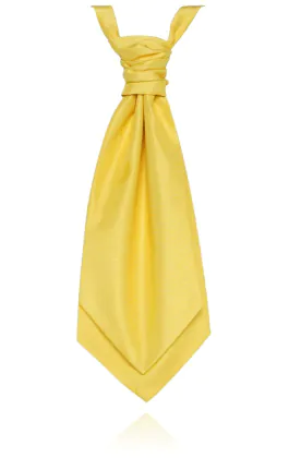 Boys Yellow Poly Dupion Cravat