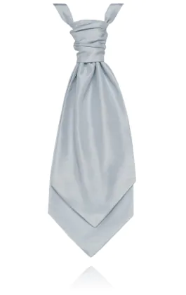 Boys Powder Blue Poly Dupion Cravat