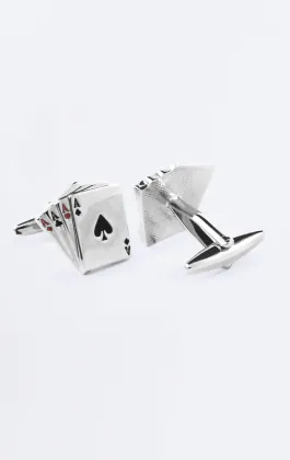 Aces Playing Card Cufflinks
