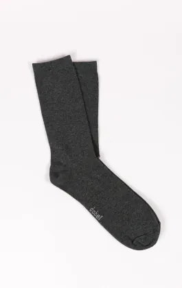 Dark Gray Cotton Rich Socks
