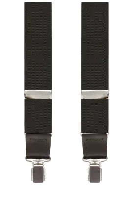 Luxury 2-in-1 Black Suspenders - 35mm