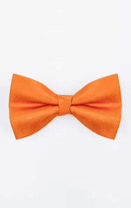 Orange Poly Dupion Bow Tie