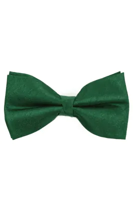 Racing Green Poly Dupion Bow Tie