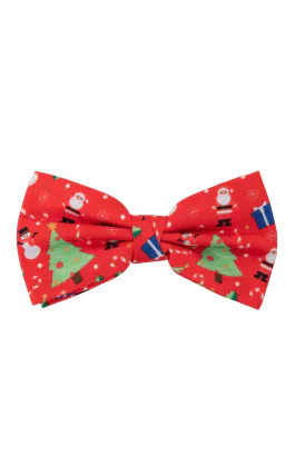 Festive Fun Red Christmas Bow Tie