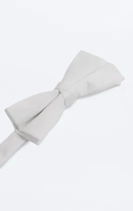 Ivory Poly Bow Tie (Pre-Tied & Self-Tie)
