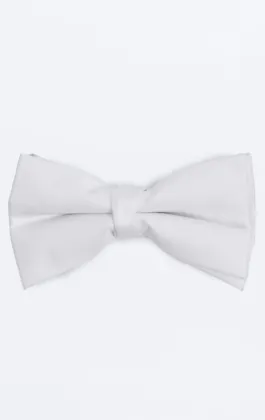 Ivory Poly Bow Tie (Pre-Tied & Self-Tie)