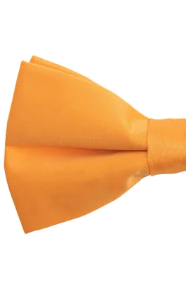 Orange Poly Bow Tie (Pre-Tied & Self-Tie)