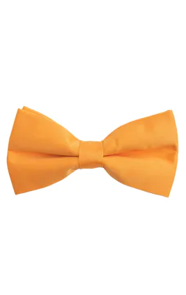 Orange Poly Bow Tie (Pre-Tied & Self-Tie)