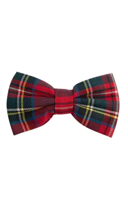 Red Tartan Plaid Bow Tie