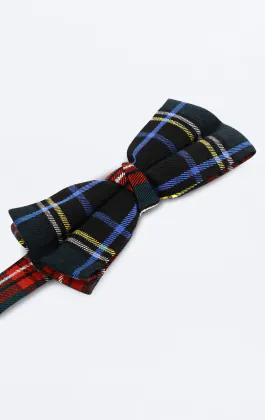 Green Tartan Plaid Bow Tie