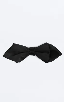 Black Wing Tip Skinny Bow Tie