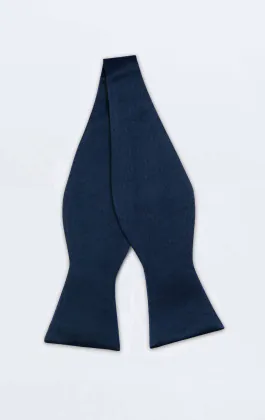 Self-Tie Navy Blue Bow Tie