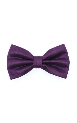 Dark Purple Dupion Bow Tie