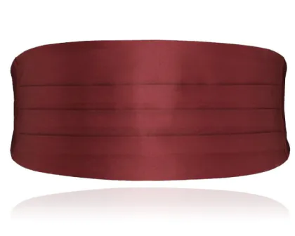 Boys Burgundy Poly Cummerbund