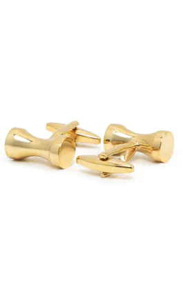 Gold Style Hourglass Cufflinks