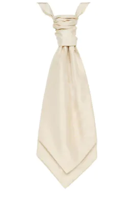 Gold Poly Dupion Cravat (Pre-Tied & Hand Tied)