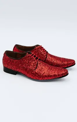 Red Glitter Shoes | Dobell Red Glitter Shoes | Dobell