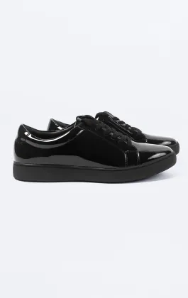Black Patent Trainer