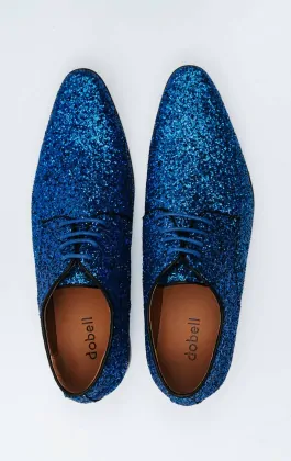 blue sparkly dress shoes Men's Turquoise Blue Sequin Glitter Loafers â€“ Sparkling Slip-On Party Dress  Shoes for Prom, Weddings, and Nightlife main image 0
