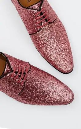 Pink Glitter Shoes