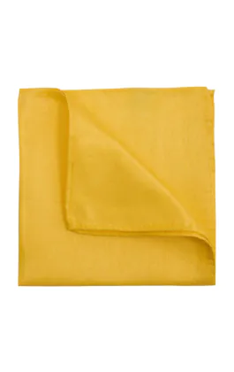 Yellow Dupion Handkerchief