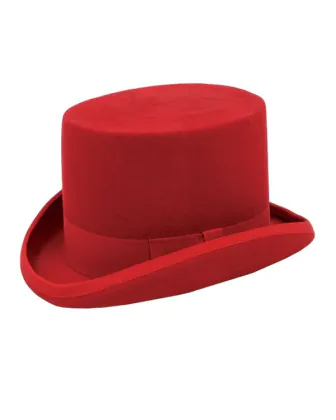 Dobell Red 100% Wool Classic Top Hat
