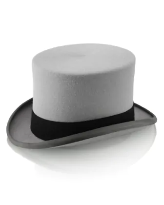 NWT Light Grey Felt (Wool) Hat Montique H-60 Fedora Hat Grey - Light Felt Snap Brim 1/2 inches main image 2