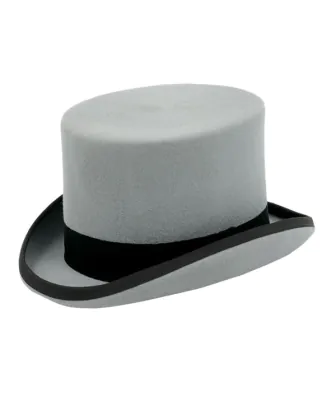 Dobell Gray 100% Wool Classic Top Hat