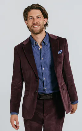 Burgundy Corduroy Jacket