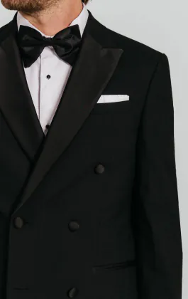 Black Double Breasted Dinner Jacket
