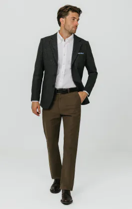 Gray Barleycorn Tweed Jacket