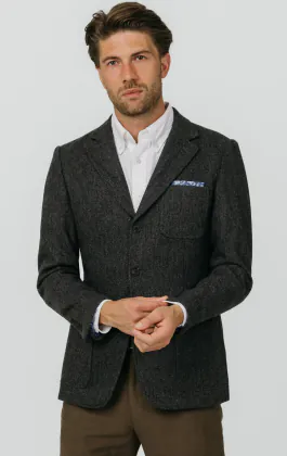Gray Barleycorn Tweed Jacket
