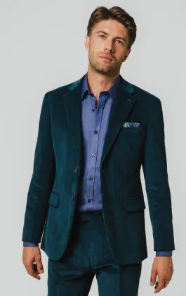 Teal Corduroy Jacket