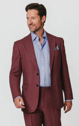 Mulberry Textured Suit Jacket
