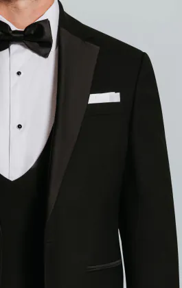 Black Dinner Jacket with Notch Lapel