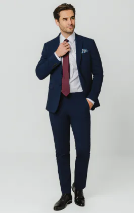 Blue Slim Fit Suit Jacket