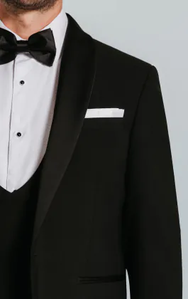 Black Dinner Jacket with Shawl Lapel