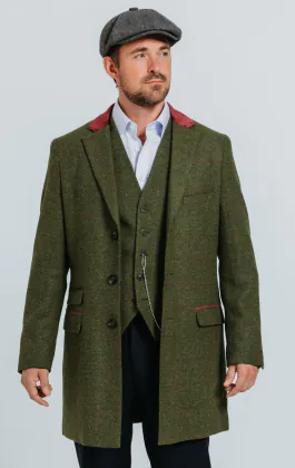 ジャケット・アウター OVERCOAT SpeckledWoolDuffleCoatDarkGreen OVERCOAT(オーバーコート) | スペックル ウール ダッフル コート