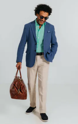 Aqua Linen Shirt