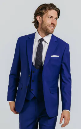 Bright Blue 3 Piece Suit